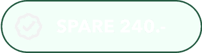 Ein abgerundeter, rechteckiger Button zeigt den Text "SPARE 240.-" in Weiß auf einem hellgrünen Hintergrund mit einem dunkelgrünen Rand. Perfekt, um Ihr neuestes WordPress-Service- oder WordPress-Wartungsangebot zu bewerben.
